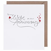 Mimosa Wife Anniversary Card
