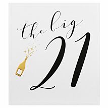 Orchid 21st Birthday Card