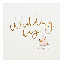 Vanilla ‘Cake’ Wedding Day Card
