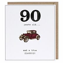 Etched 90 True Classic Birthday Card