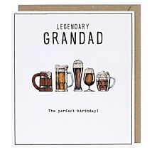 Etched Legendary Grandad Birthday Card