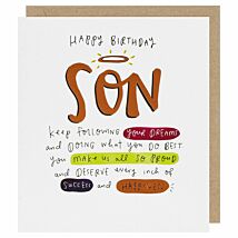 The Happy News You Make Us Proud Son Birthday Card