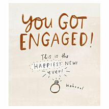 The Happy News Engagement Card