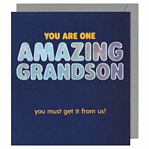 Fuzzy Duck Get It From Us Grandson Birthday Card