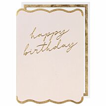 Elegant Script Birthday Card