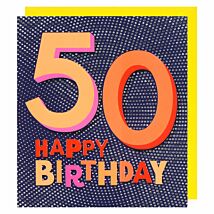 Ping 50th Birthday Card