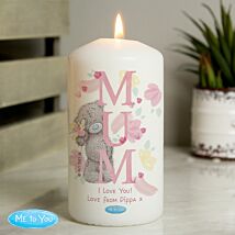 Personalised Mum Pillar Candle