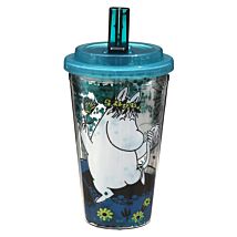 Glitter Travel Cup with Straw