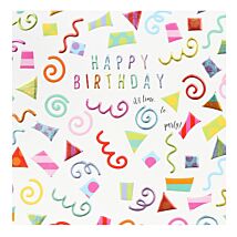Rainbow Drops ‘Party Confetti’ Birthday Card