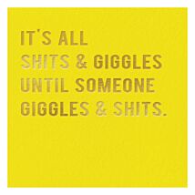 Cloud Nine 'Giggles & Sh**s' Greetings Card 