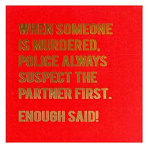 ‘Partner’ Greetings Card