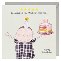 Five Star Son Birthday Card