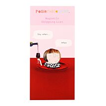 Wine When Magnetic Shopping List Pad