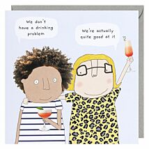 Drinking Problem Greetings Card