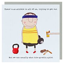 Athlete Greetings Card