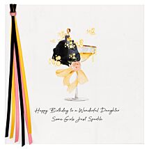 Bubbles Wonderful Daughter Luxury Birthday Card
