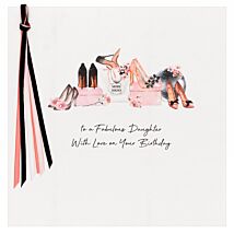 Stiletto Shoes Fabulous Daughter Luxury Birthday Card