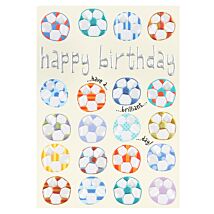 Rise & Shine Footballs Birthday Card