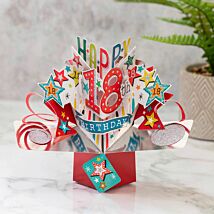 ‘18th Birthday’ Pop Up Card