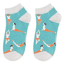 Duck Egg Yoga Poses Women’s Bamboo Trainer Socks