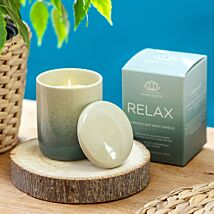 Serenity ‘Relax’ Ceramic Candle 120g Rose & Pink Pepper