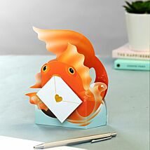 Sushi the Fish 3D Greetings Card