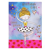 Spot ‘Ballerina’ Birthday Girl Card