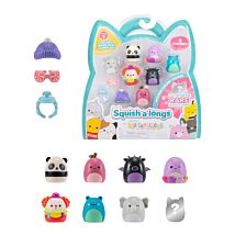 Squish-A-Longs 1” Mini Squish & Ring Pack of 8