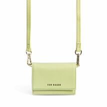 MUNIKA Lime Multi Compartment Card Holder With Strap