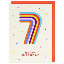 Tiny & Terrific 7th Birthday Card