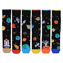 Space Explorer Box of 6 Men’s Socks
