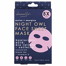 Night Owl Revive + Energise Pack Of Five Sheet Masks