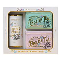 Vintage Victorian English Tea & Biscuits Gift Set