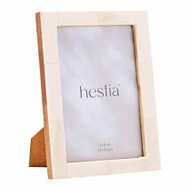 Hestia Natural White Bone 4x6 Photo Frame