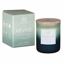 Serenity ‘Revive’ Orange Blossom, Jasmine & Saffron 120g Glass Candle