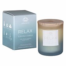 Serenity ‘Relax’ Rose, Spiced Cardamon & Pink Pepper 120g Glass Candle