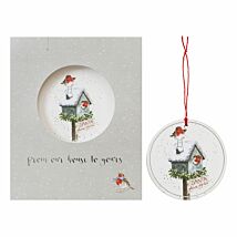 ‘From Our House to Yours’ Christmas Card with Tree Decoration