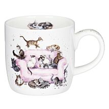 ‘Cattitude’ Cats Fine Bone China Mug