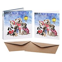 ‘Oh Holy Night’ Set of 8 Gold Foiled Christmas Cards