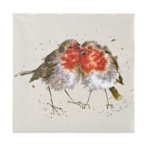 ‘Snuggled Together’ Robin Set Of 20 Lunch Napkins