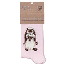 ‘Earisistible’ Pink Rabbit Women’s Bamboo Socks