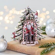 Santa’s Grotto 3D Christmas Card