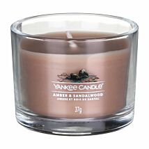 Amber & Sandalwood Single Signature Filled Votive