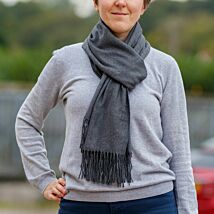 Dark Grey Pashmina