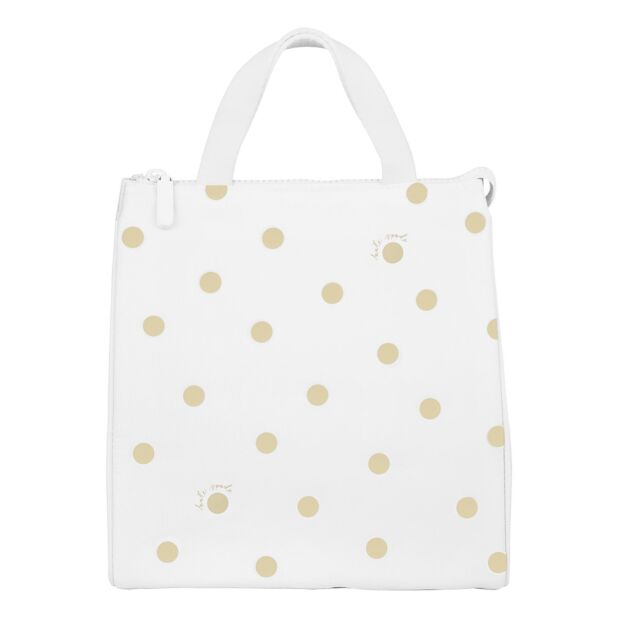 Kate Spade New York Gold Dot with Script Lunch Bag Campus Gifts