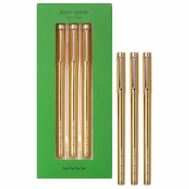 Kate Spade New York Gold Fine Tip Pen Set
