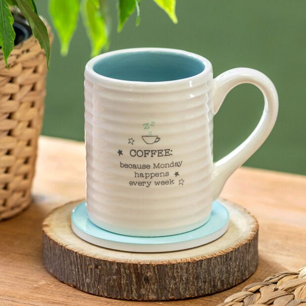 Cup and coaster set store