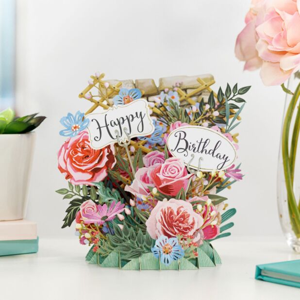 Beautiful flowers shop happy birthday