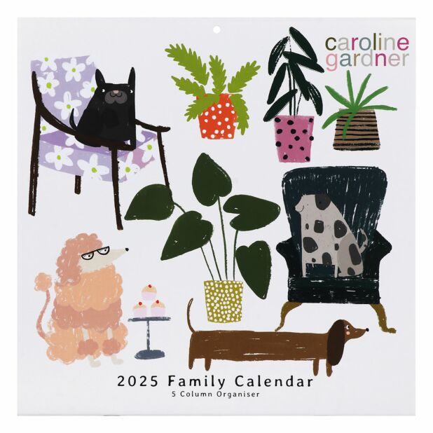 Caroline Gardner Dogs 2025 Family Calendar Campus Gifts