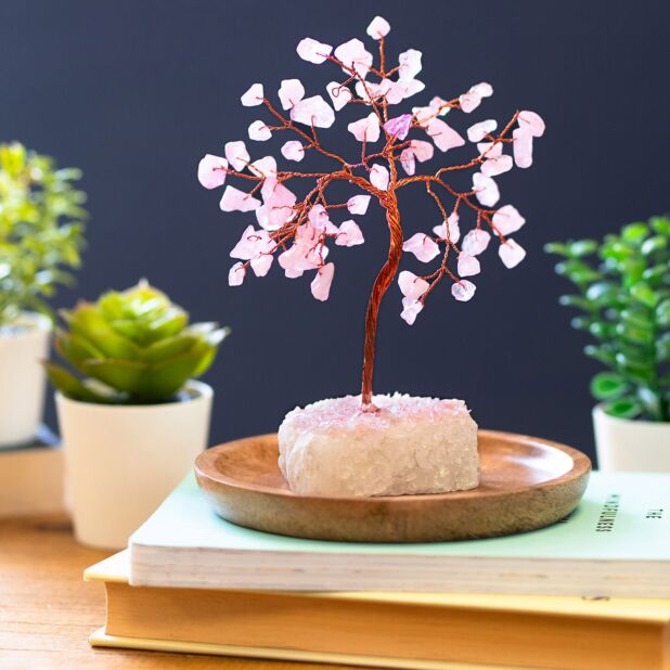 Rose quartz tree on sale